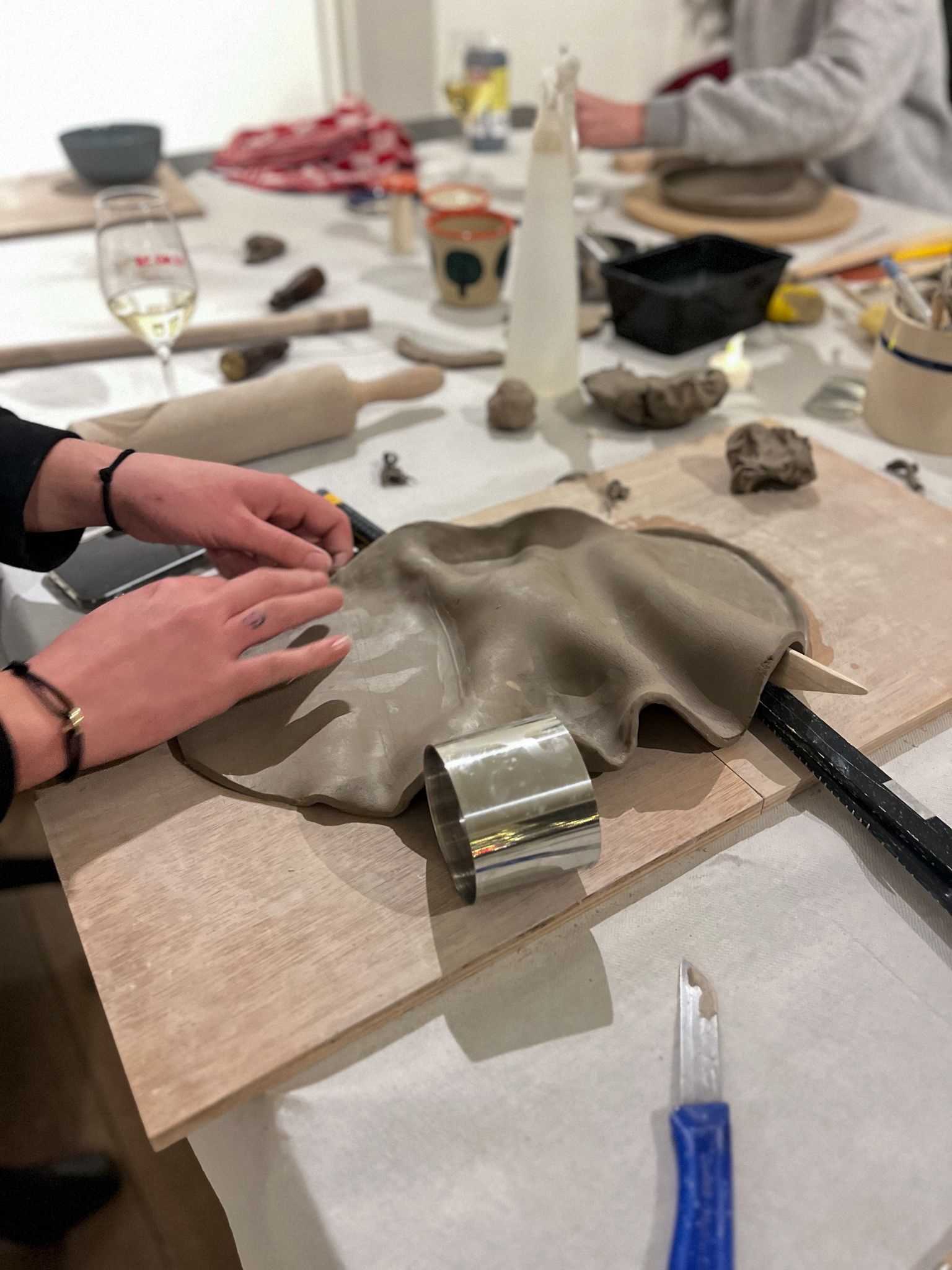 Creating ceramic plates